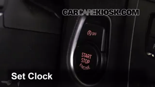 2014 BMW 320i 2.0L 4 Cyl. Turbo Reloj Fijar hora de reloj